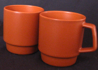 Two modern ceramic mugs